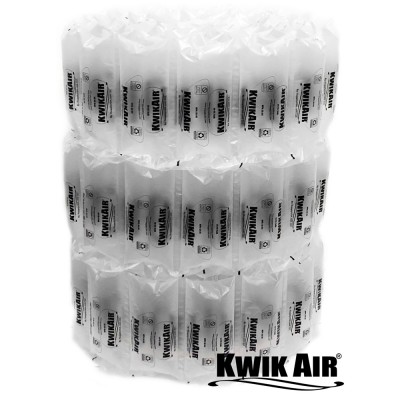 KwikAir SA84PF-40 4x8 Air Pillows 40 GALLON Void Fill Packaging Shipping Packing Peanuts Cushion Prefilled With Air - 342 Count